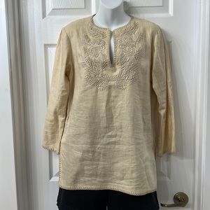 Lauren Ralph Lauren linen 100%.  Tan color.